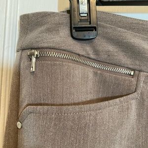 Jones New York Ankle Length Dress Pants with Zip Trim and Back Split Hem